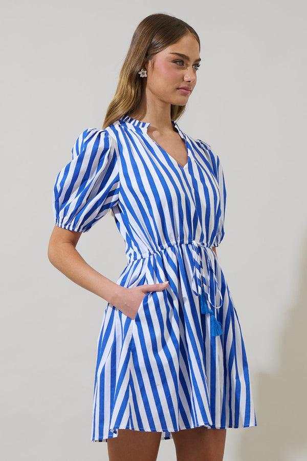 Sugarlips Bey Stripe Susan Mini Dress