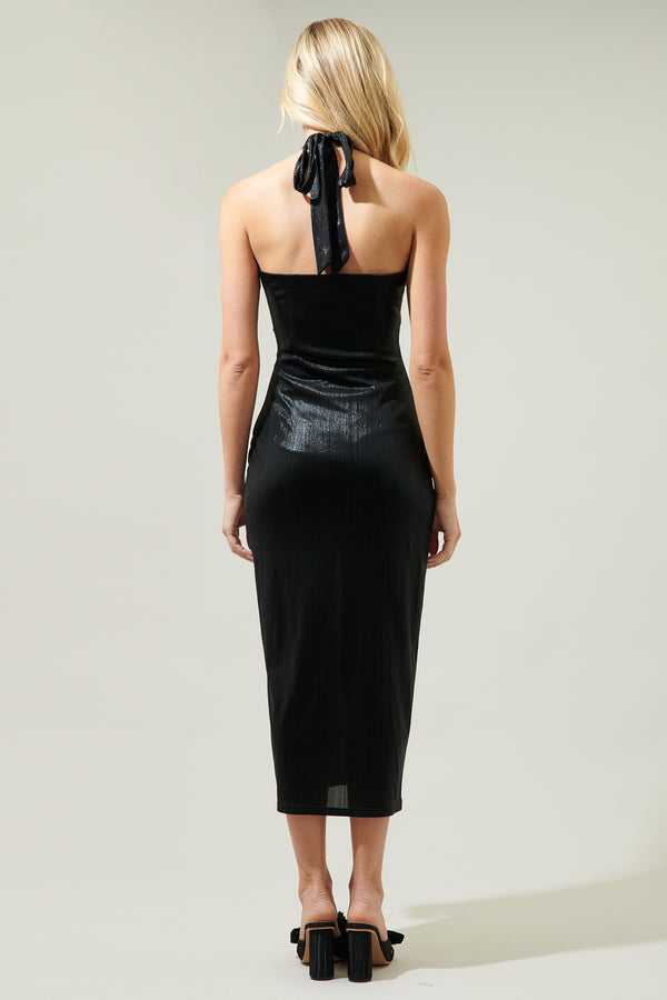 Sugarlips Beyond Classy Halter Midi Dress