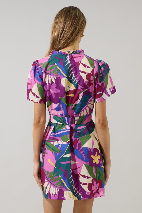 Sugarlips Blain Tropics Ema Shift Mini Dress