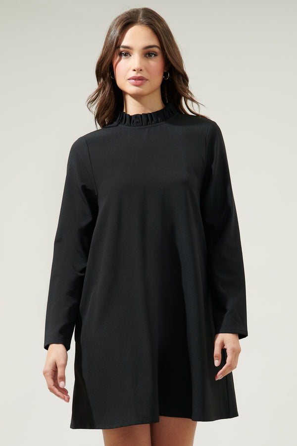 sugarlips Blaine Ruffle Long Sleeve Mini Dress