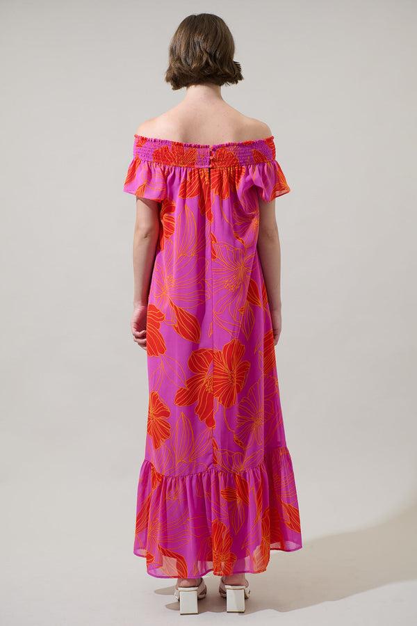 Sugarlips Blakeley Floral Jane Smocked Maxi Dress