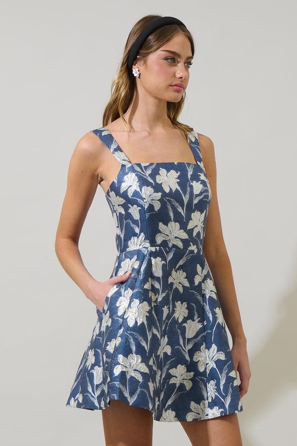 Sugarlips Blakely Jacquard Elvisa Mini Dress