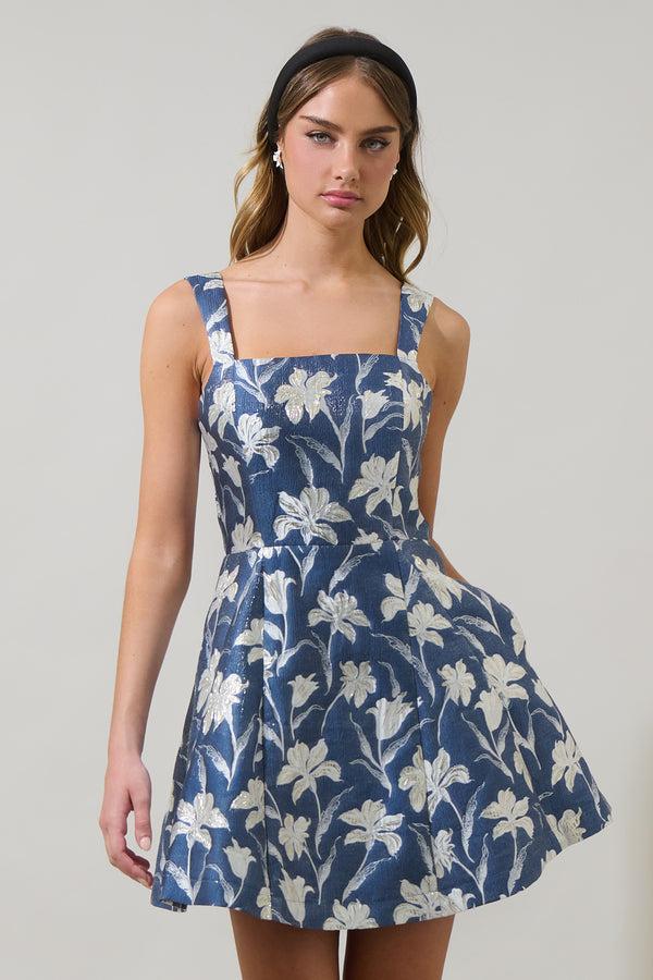 sugarlips Blakely Jacquard Elvisa Mini Dress