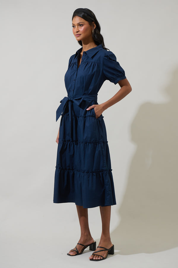 Sugarlips Blate Tiered Midi Dress