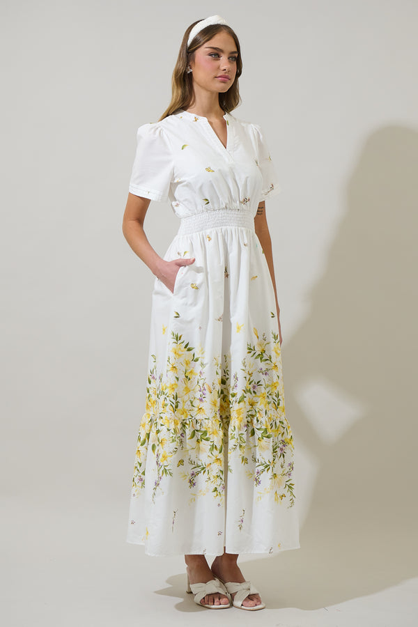 Sugarlips Bliss Field Janey Poplin Maxi Dress