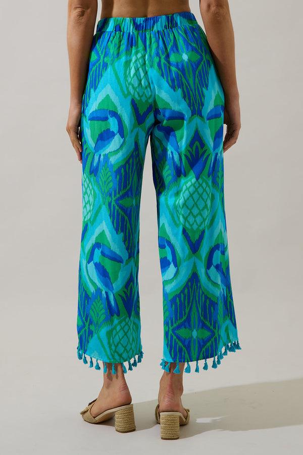 Sugarlips Blissy Tropical Hanie Flare Pants