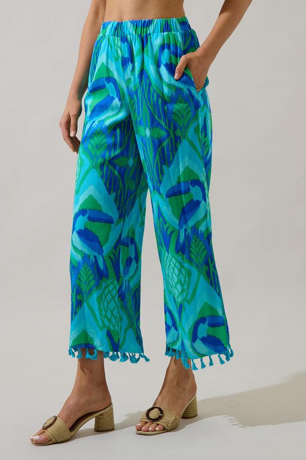 Sugarlips Blissy Tropical Hanie Flare Pants
