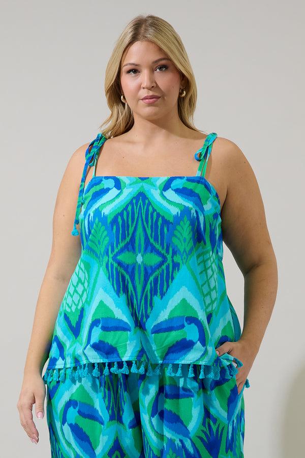 sugarlips Blissy Tropical Yari Cami Top Curve