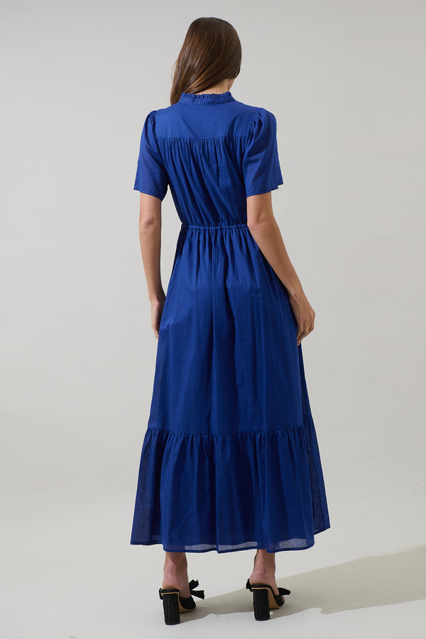 Sugarlips Bluebell Button Down Maxi Dress