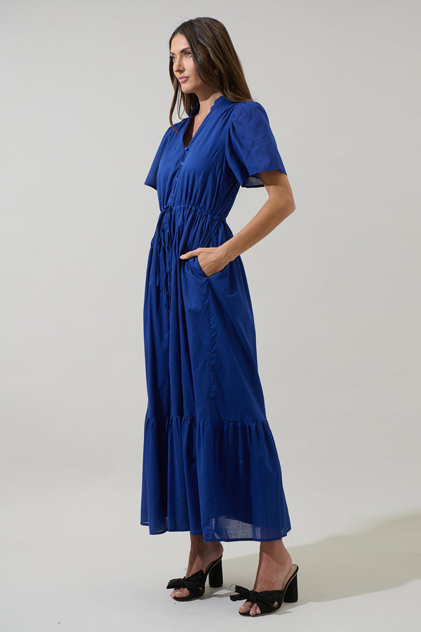 Sugarlips Bluebell Button Down Maxi Dress