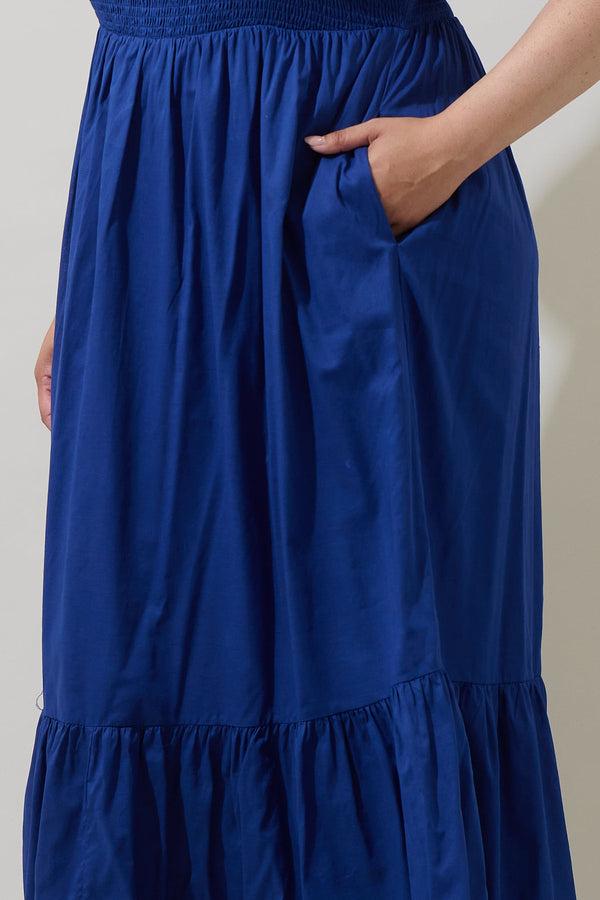 Sugarlips Bluebell Smocked Maxi Dress Curve