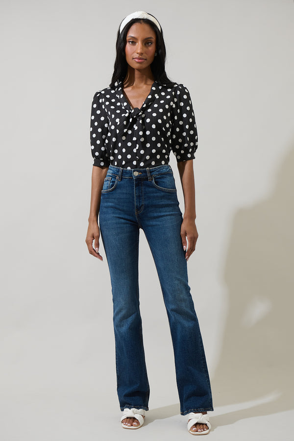 Sugarlips Bremen Dot Conley Button Down Blouse