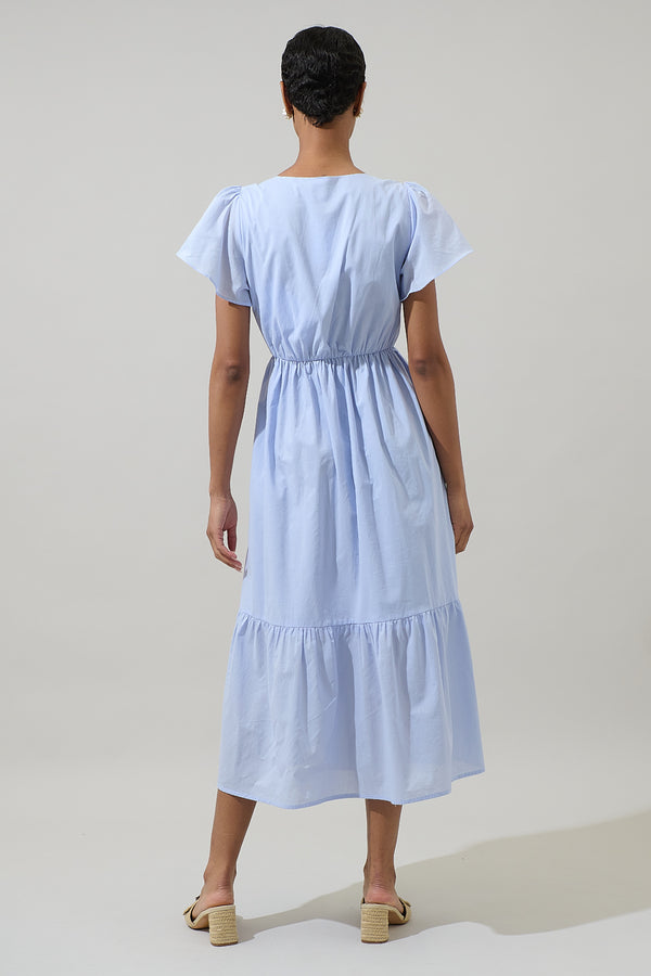 Sugarlips Brey Blissa Button Midi Dress