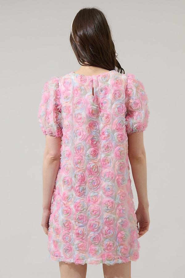 Sugarlips Brie Floral Luden Shift Mini Dress