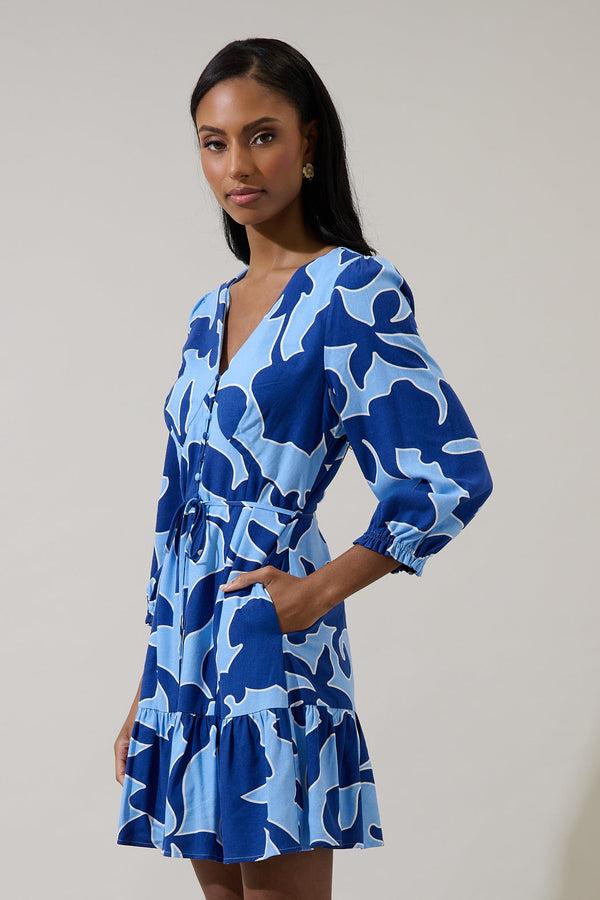 Sugarlips Briela Abstract Roana Mini Dress