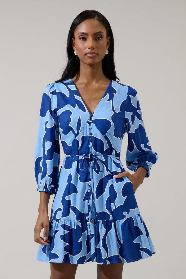 sugarlips Briela Abstract Roana Mini Dress
