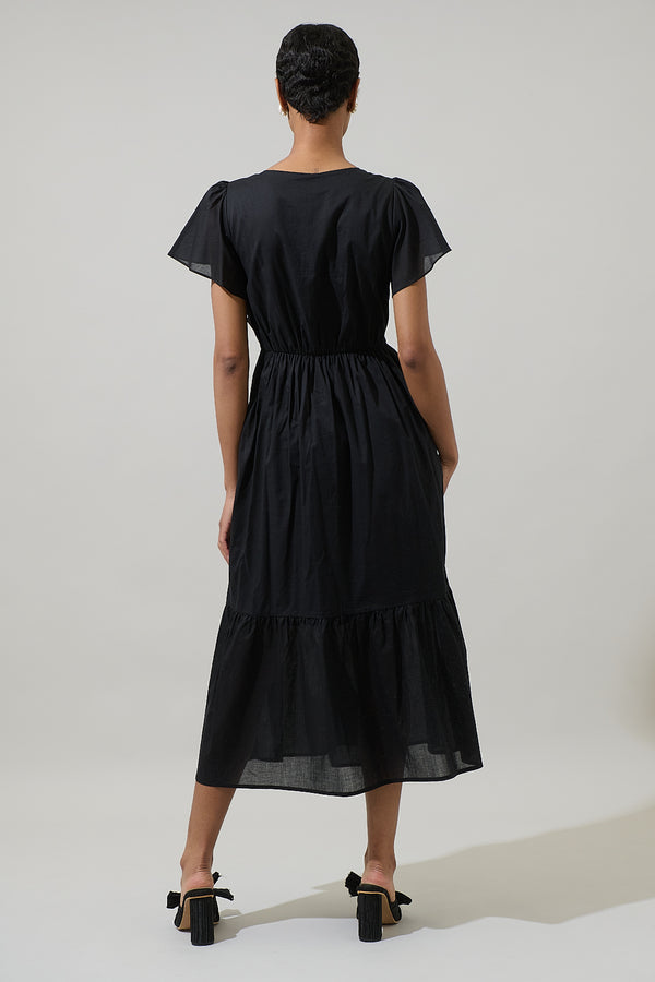 Sugarlips Brigid Blissa Button Midi Dress