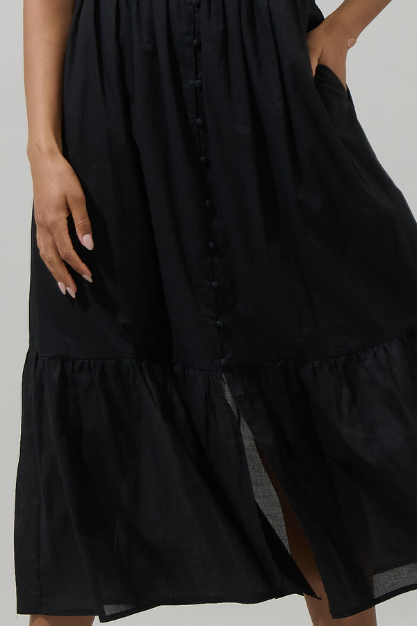 Sugarlips Brigid Blissa Button Midi Dress