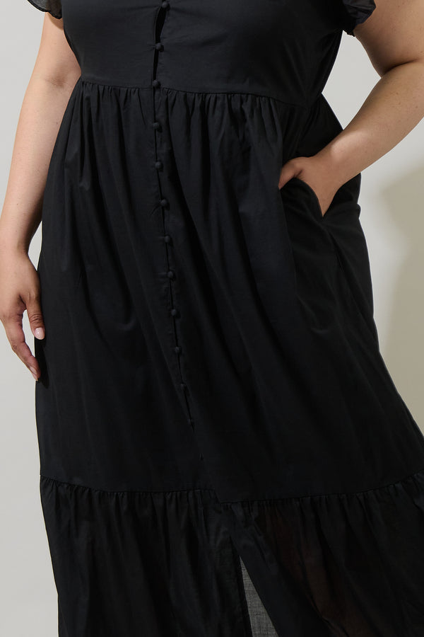 Sugarlips Brigid Blissa Button Midi Dress Curve