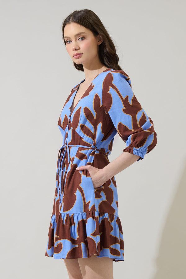 Sugarlips Briley Abstract Roana Mini Dress