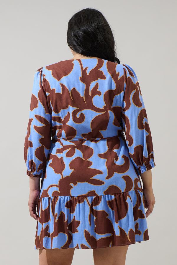 Sugarlips Briley Abstract Roana Mini Dress Curve