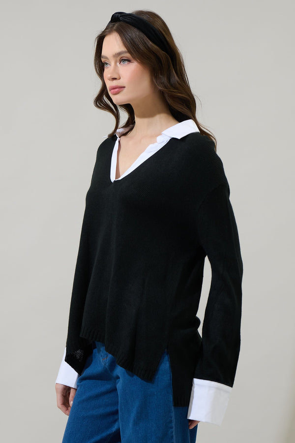 Sugarlips Bristol Collared Sweater Shirt