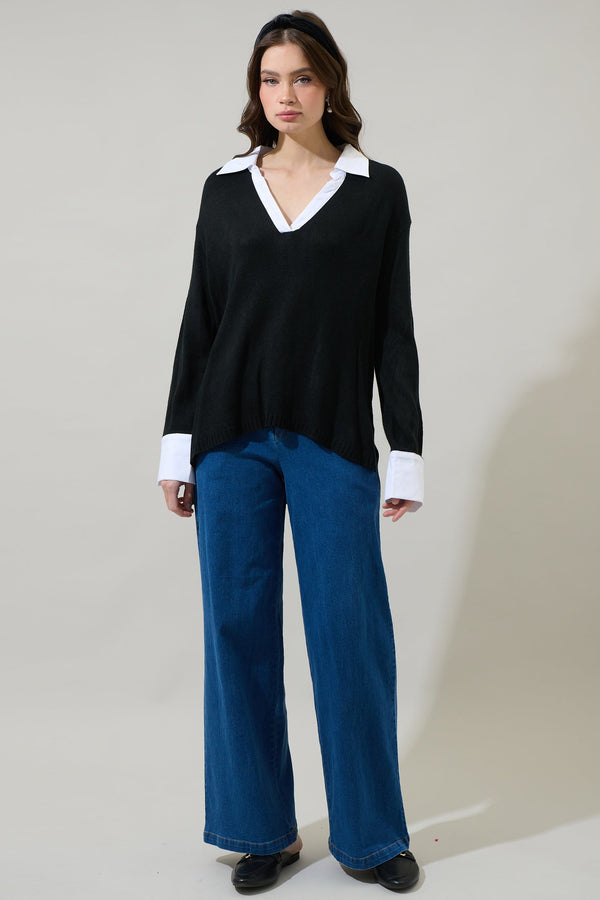 Sugarlips Bristol Collared Sweater Shirt