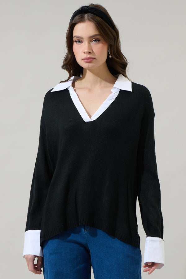 sugarlips Bristol Collared Sweater Shirt