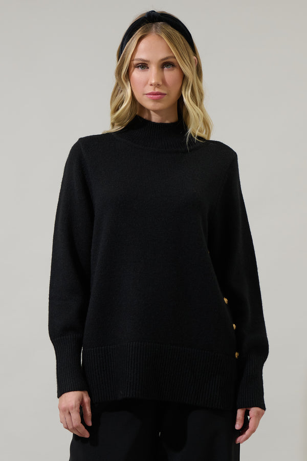 Sugarlips Brussel Mock Neck Sweater