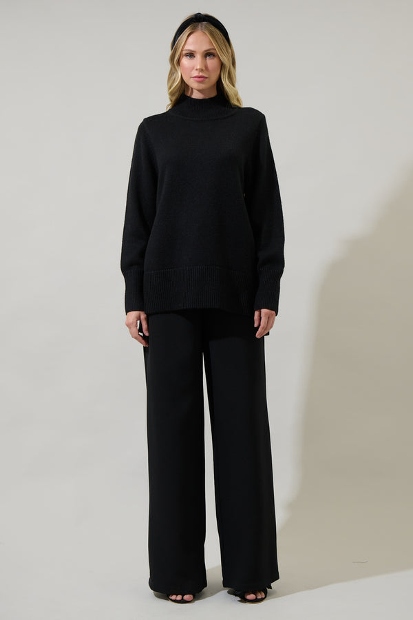 Sugarlips Brussel Mock Neck Sweater
