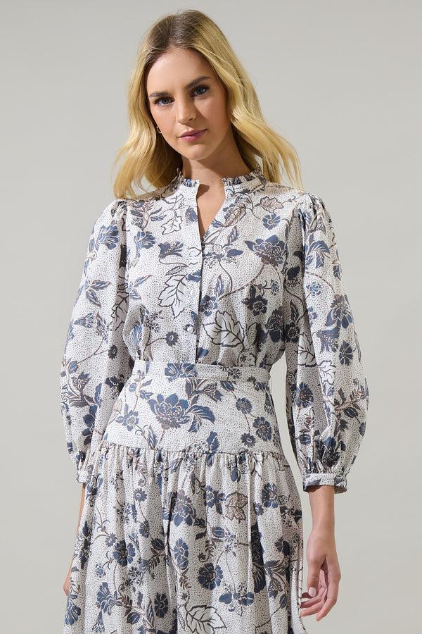 Sugarlips Bryony Floral Ima Button Up Top