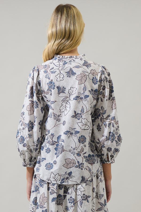 Sugarlips Bryony Floral Ima Button Up Top