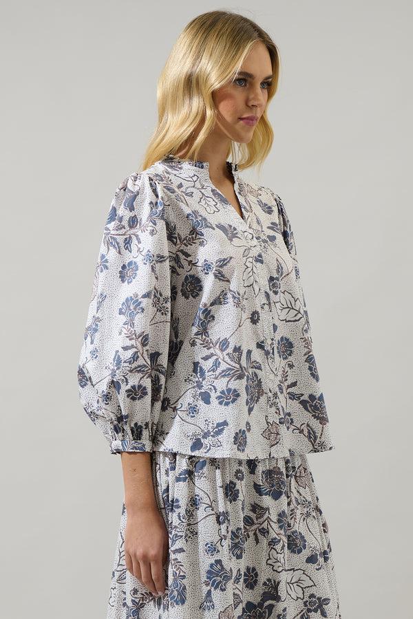 Sugarlips Bryony Floral Ima Button Up Top