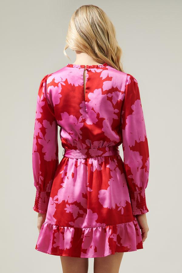 Sugarlips Burning Love Sevilla Satin Ruffle Dress