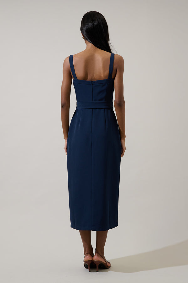 Sugarlips Camady Sleeveless Button Midi Dress