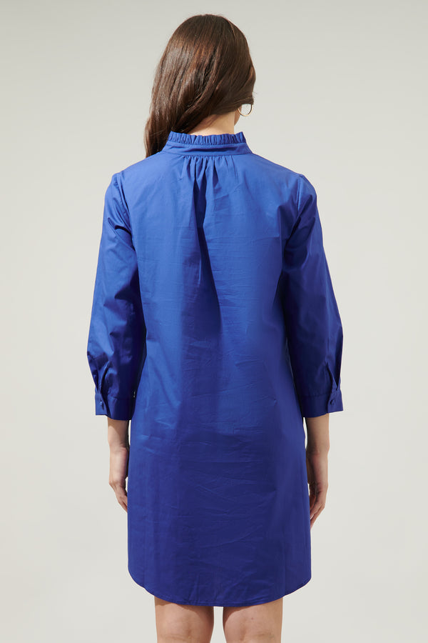 Sugarlips Camden Poplin Collared Shirt Dress
