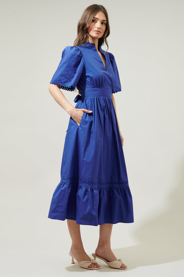 Sugarlips Camden Poplin Midi Dress