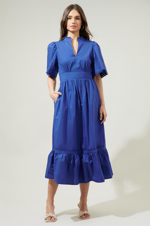 Sugarlips Camden Poplin Midi Dress
