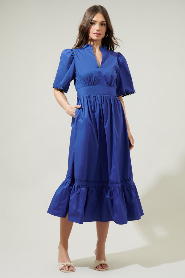 sugarlips Camden Poplin Midi Dress