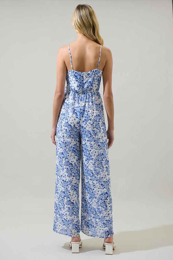 Sugarlips Camellia Floral Vicky Wide Leg Jumpsuit