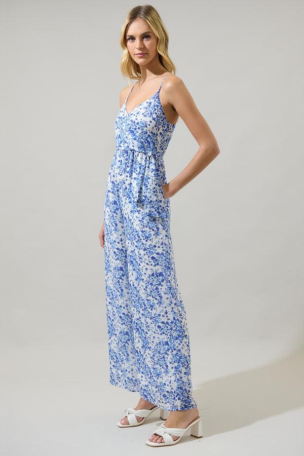 Sugarlips Camellia Floral Vicky Wide Leg Jumpsuit