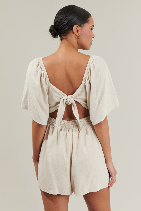 Sugarlips Candida Back Tie Romper