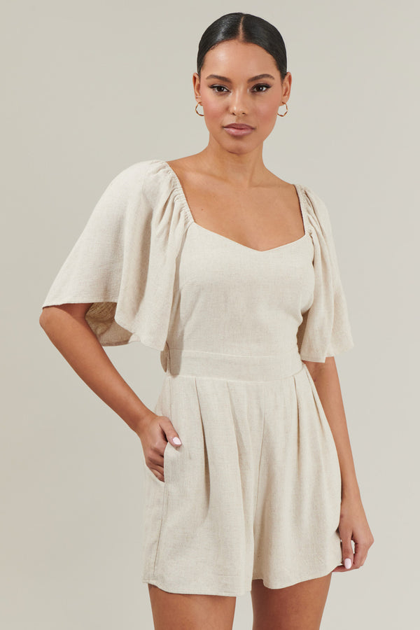 sugarlips Candida Back Tie Romper