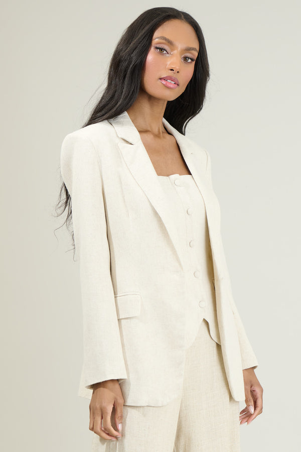 Sugarlips Candida Fitted Notch Lapel Blazer