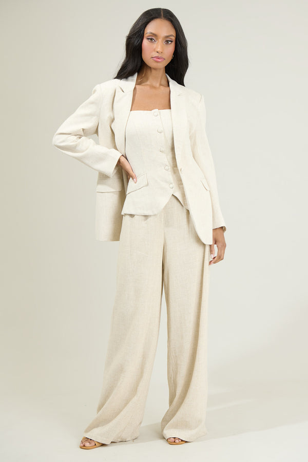 Sugarlips Candida Fitted Notch Lapel Blazer