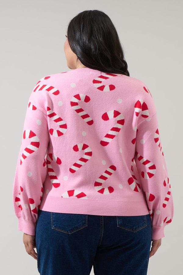 Sugarlips Candy Cane Pull Over Sweater Curve