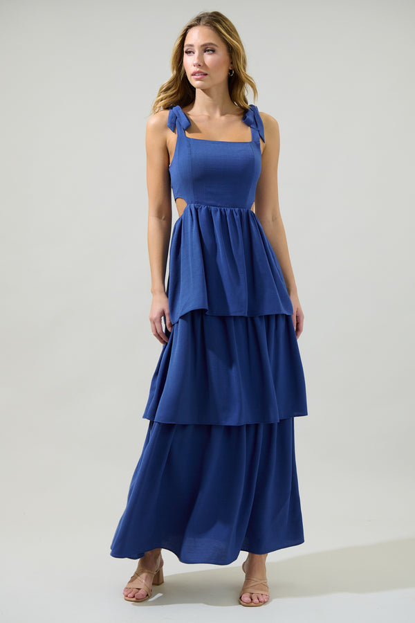 sugarlips Carmen Alvera Tiered Maxi Dress