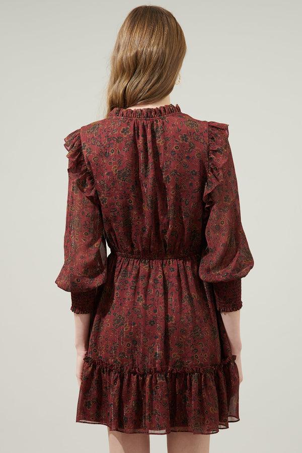 Sugarlips Carmina Beau Idra Ruffle Chiffon Dress