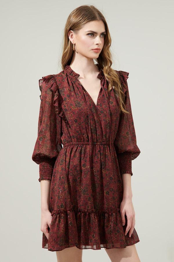 Sugarlips Carmina Beau Idra Ruffle Chiffon Dress