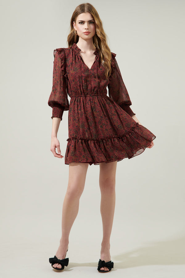 Sugarlips Carmina Beau Idra Ruffle Chiffon Dress